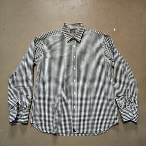 UNTUCKit Green Plaid Long Sleeve Front Pocket Button Down Shirt Men's Size Large